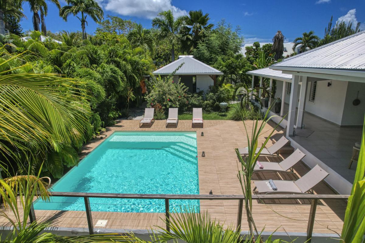 1.Location villa 10 personnes piscine saint François Guadeloupe